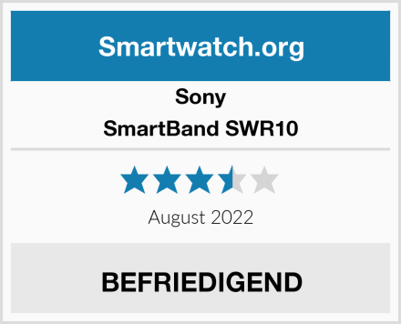 Sony SmartBand SWR10 Test