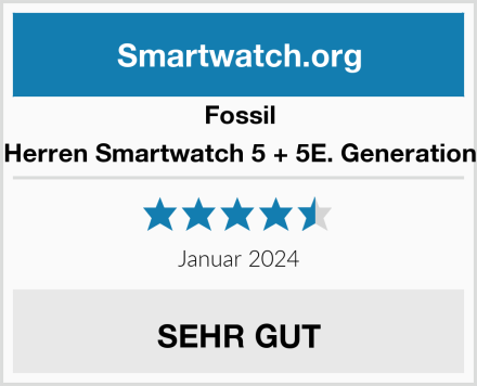 Fossil Herren Smartwatch 5 + 5E. Generation Test