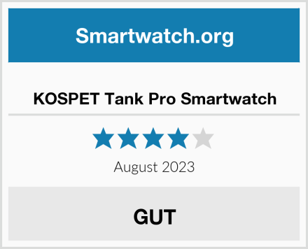  KOSPET Tank Pro Smartwatch Test