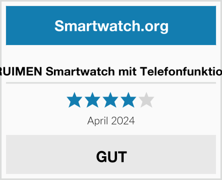  RUIMEN Smartwatch mit Telefonfunktion Test